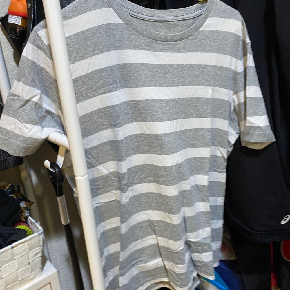 Muji Striped Shirt Japanese Large American Medium